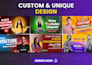 do catchy amazing custom youtube thumbnail design